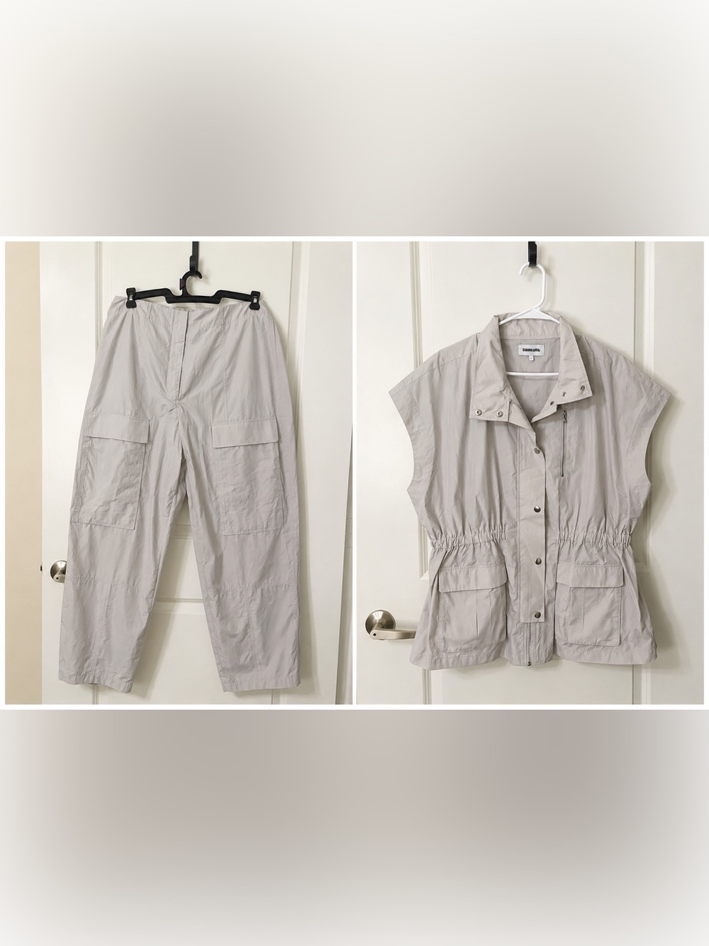 NWOT Saint Art Yara Utility Vest XL + Jordan Cargo Pant Set L $600